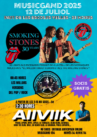 MUSICGAND con Smoking Stones - Gandesa Tarragona