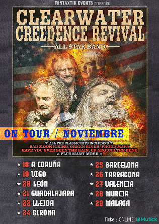 Clearwater Creedence Revival (UK&USA) en A Coruña