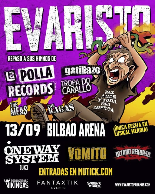 EVARISTO + Invitados en BILBAO   - Mutick