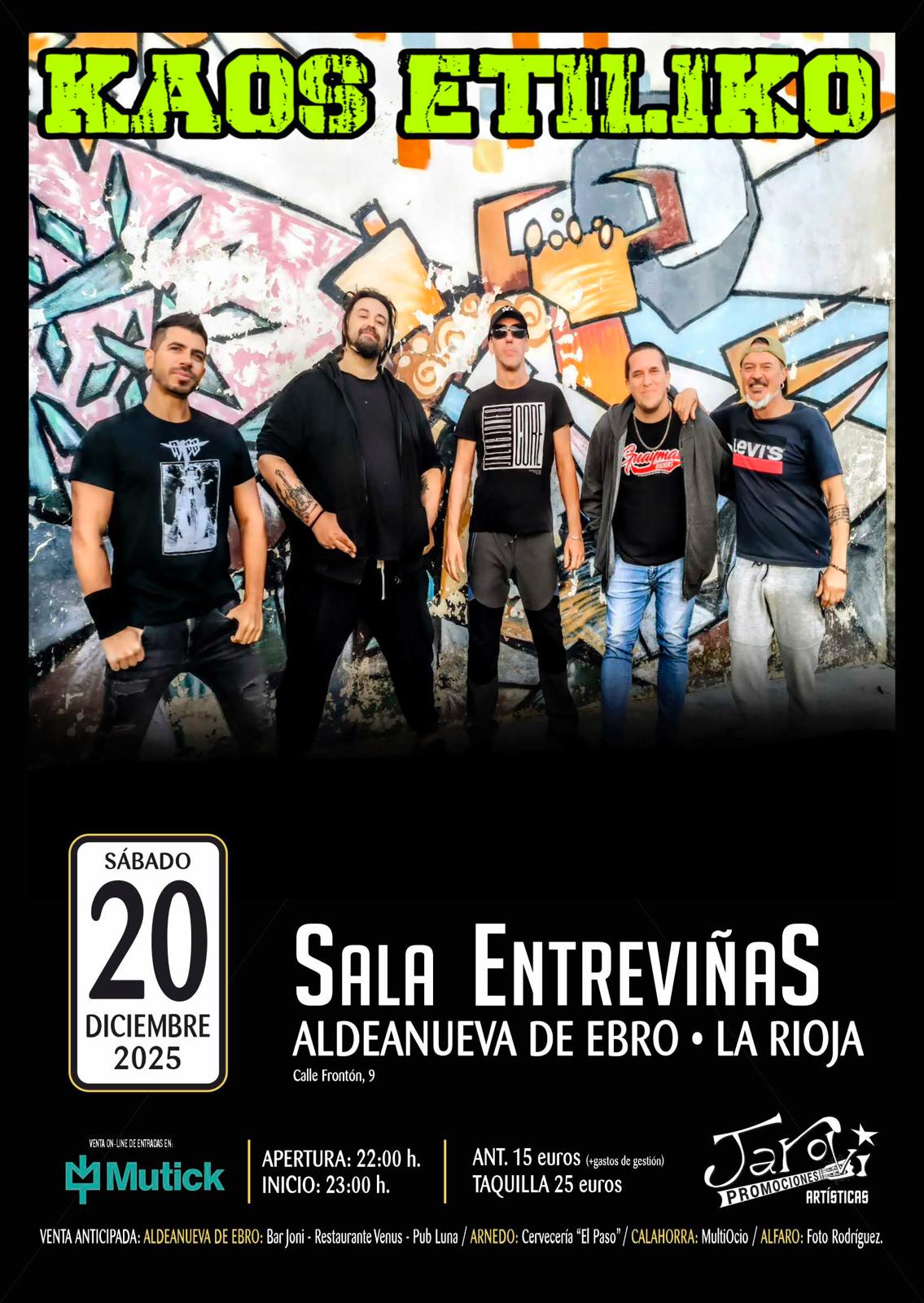 KAOS ETILIKO en Aldeanueva de Ebro - Mutick
