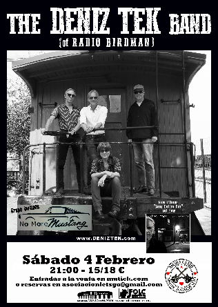THE DENIZ TEK BAND (Radio Birdman) + No More Mustang en Tarragona