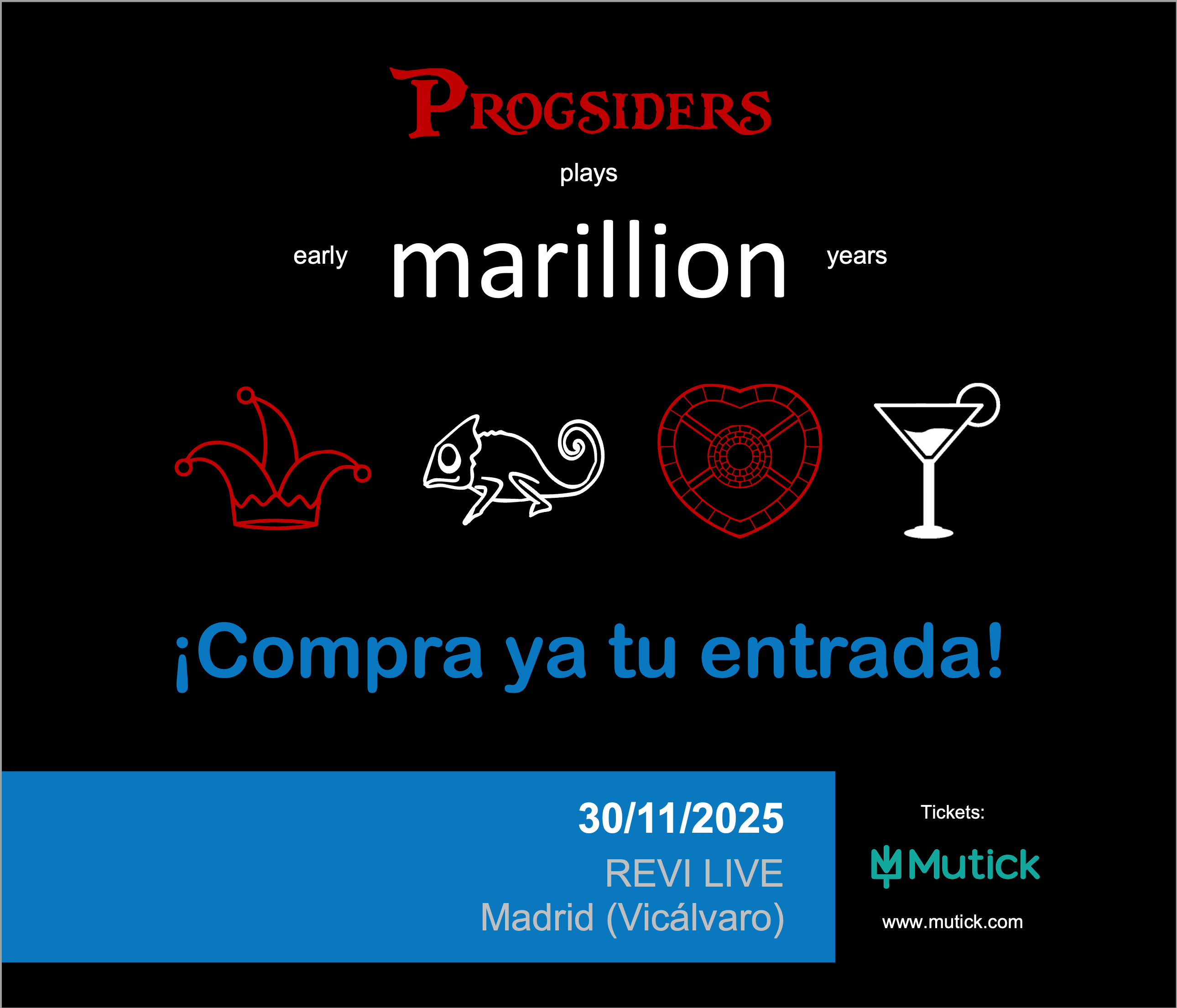 PROGSIDERS plays Marillion en Madrid - Mutick