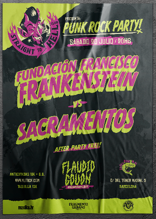 Fundación Francisco Frankenstein + Sacramentos + DJ Flaudio en Barcelona