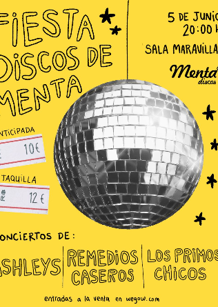 Fiesta DISCOS MENTA en Madrid