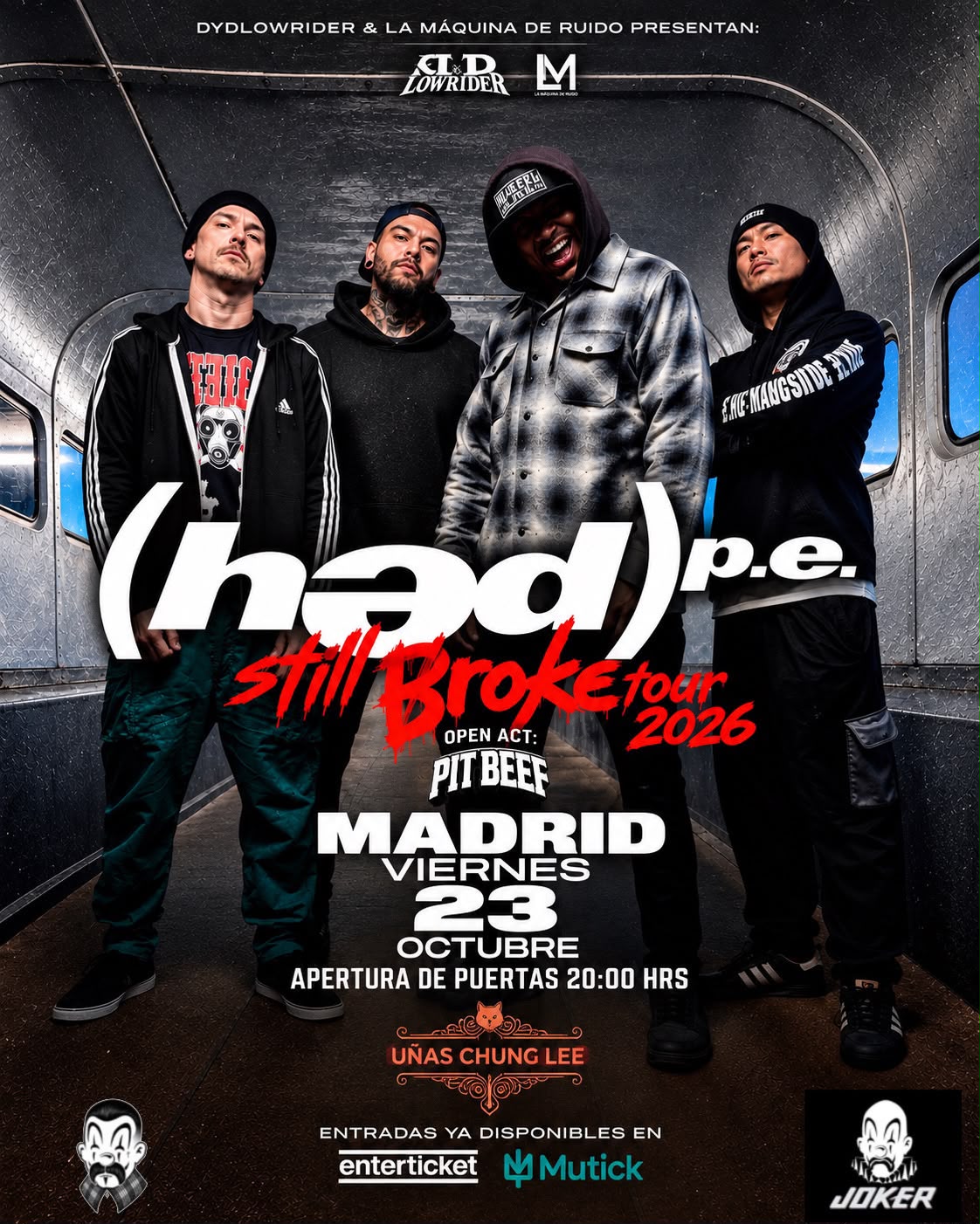 (hed) p.e (USA) en Madrid - Mutick