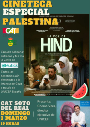 CINETECA ESPECIAL PALESTINA - LA VOZ DE HIND en CAT Soto del Real