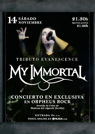 MY IMMORTAL - Tributo a Evanescence en Mairena de Aljarafe