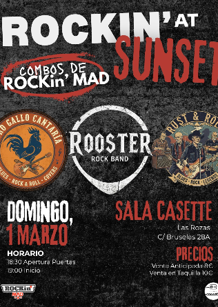 Rockin' at Sunset En Cassette. Combos Rockin' MAD - Madrid