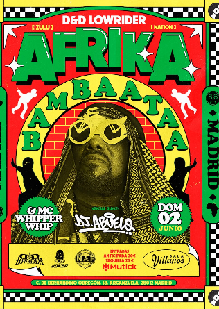 AFRIKA BAMBAATAA (USA) & Mc Whipper Whip en Madrid 