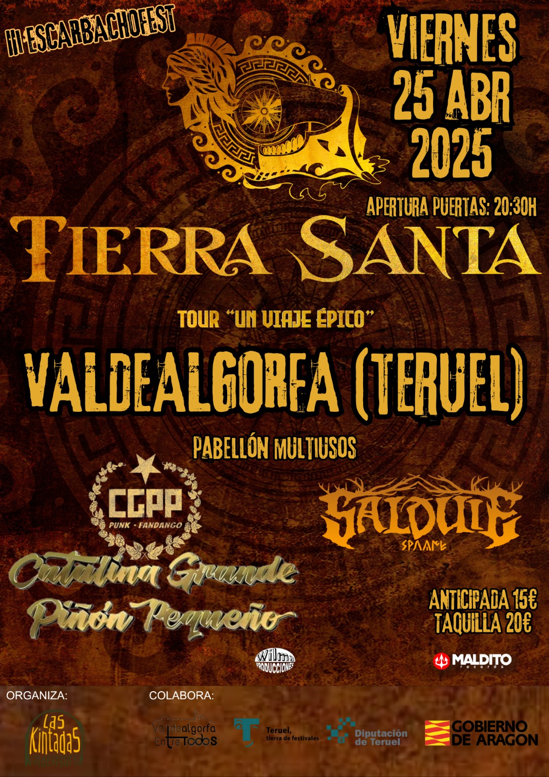 ESCARBACHO Fest con TIERRA SANTA + CGPPequeño + Salduie en Teruel - Mutick