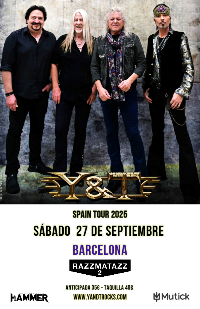 Y & T (YESTERDAY & TODAY - USA) en Barcelona  - Mutick