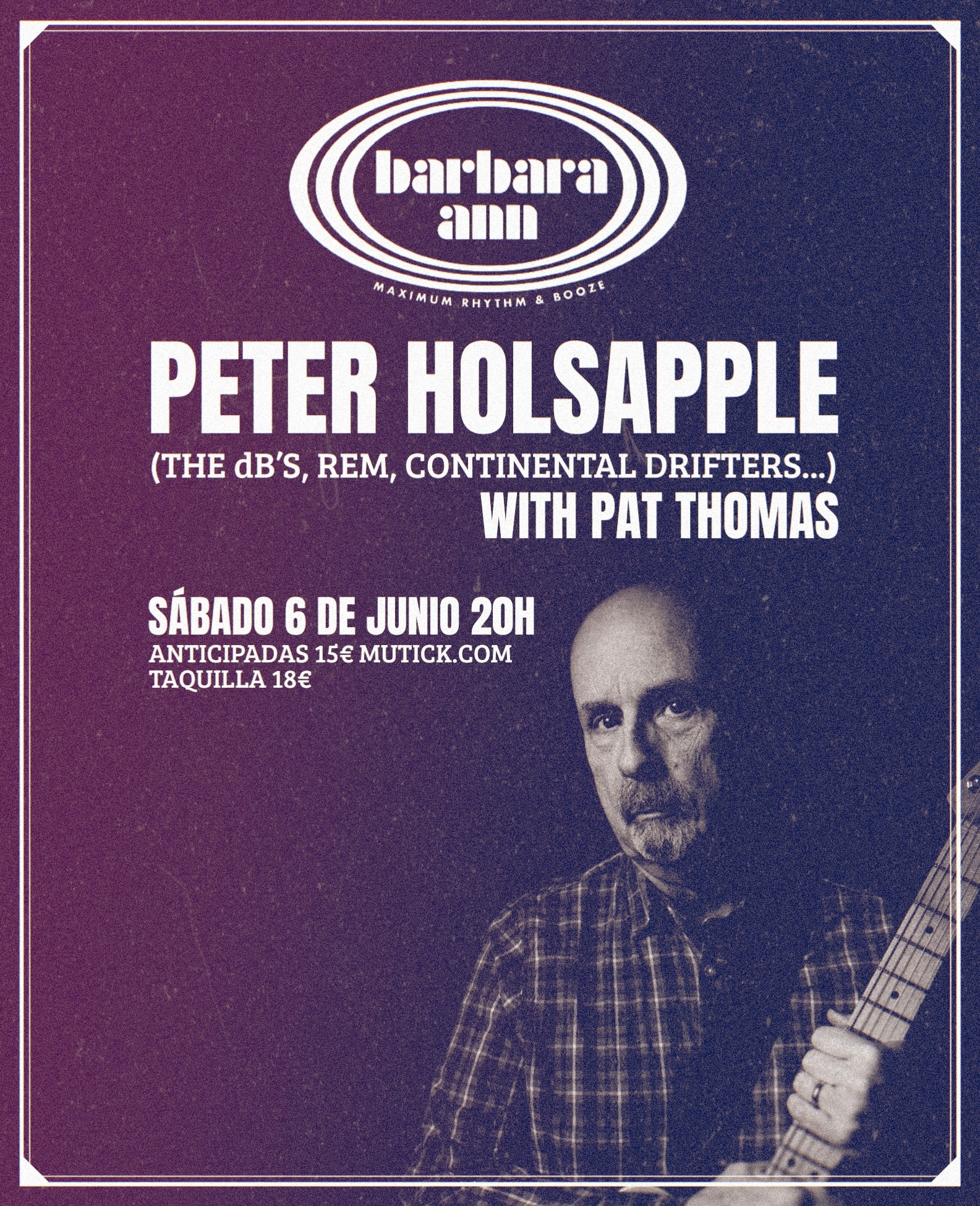 Peter Holsapple (USA) + Pat Thomas en Barcelona - Mutick