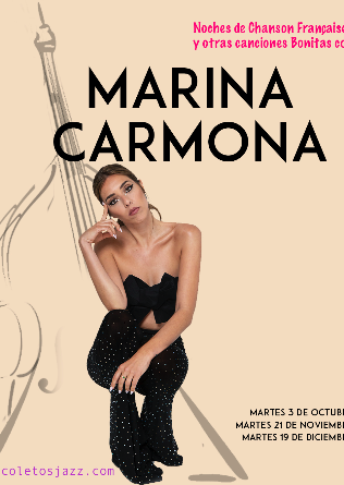Recoletos Jazz Madrid: Noches de Chanson con MARINA CARMONA - 19 DIC
