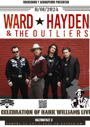 WARD HAYDEN & THE OUTLIERS (Hank Williams Live) en Barcelona