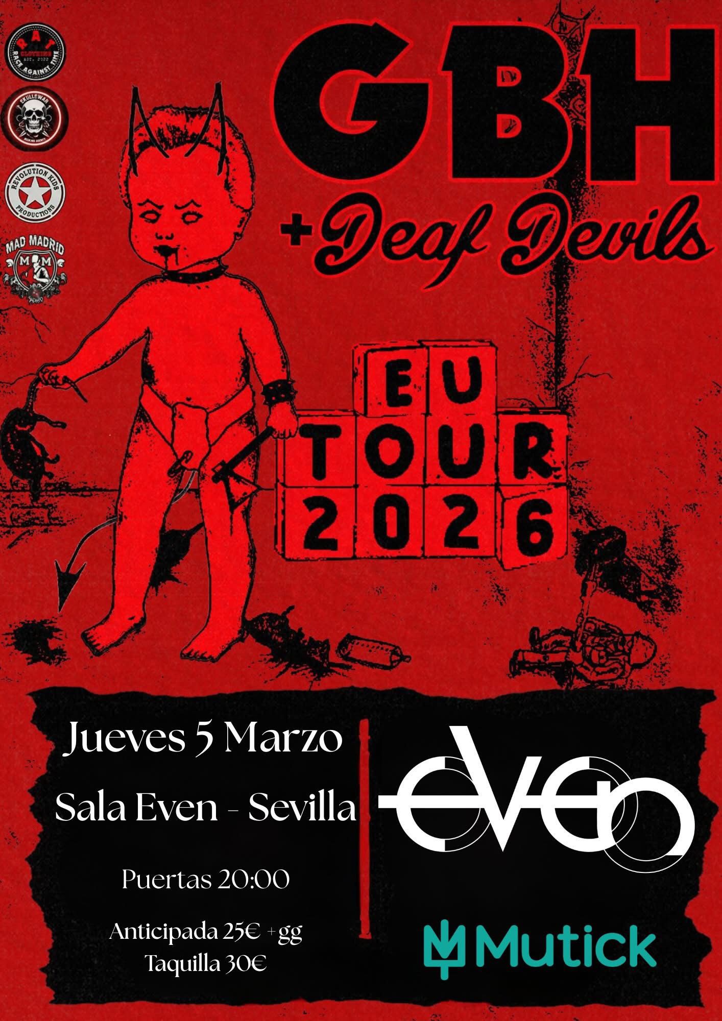 GBH + Deaf Devils en Sevilla  - Mutick