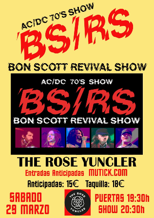 Bon Scott Revival Show en Rose Yuncler Toledo