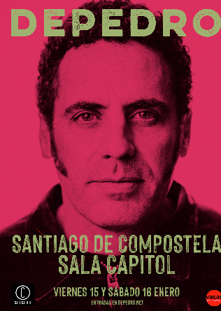DEPEDRO en SANTIAGO COMPOSTELA Presentación nuevo disco 16 ENERO