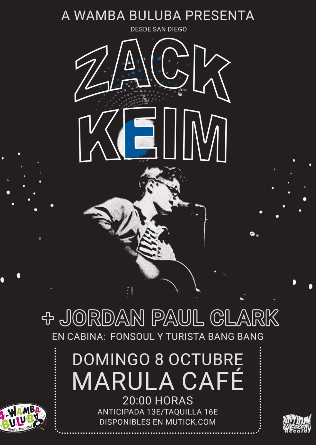 ZACK KEIM + Jordan Paul Clark en Barcelona
