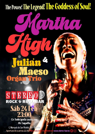 MARTHA HIGH & Julián Maeso Organ Trio en Logroño