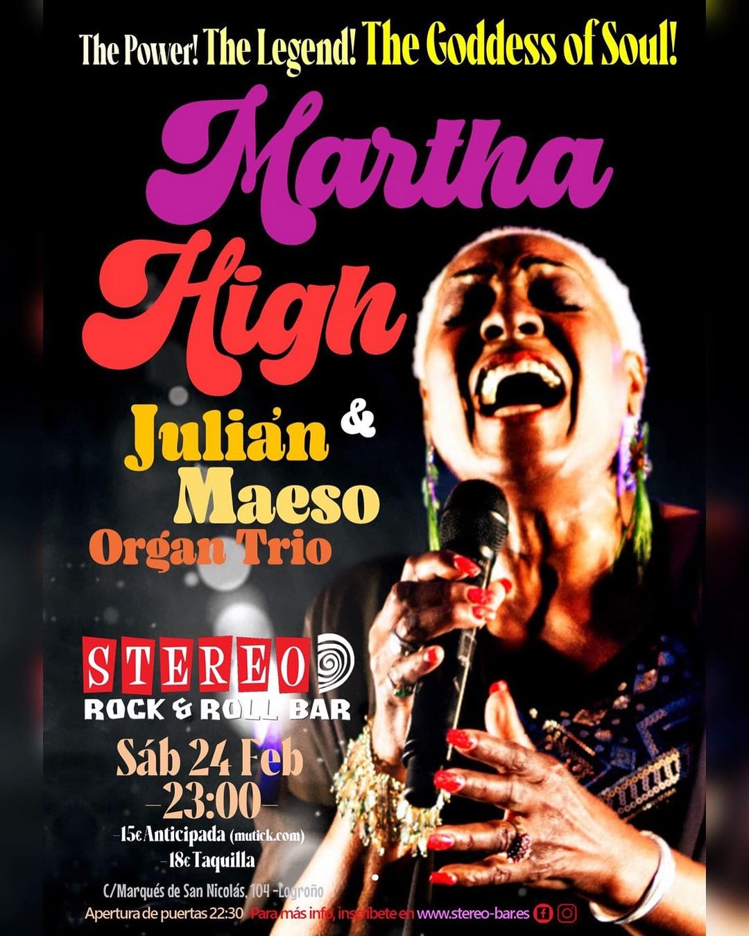 MARTHA HIGH & Julián Maeso Organ Trio en Logroño - Mutick