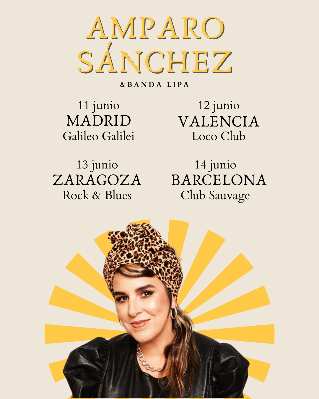 AMPARO SANCHEZ & BANDA LIPA en Barcelona - Mutick