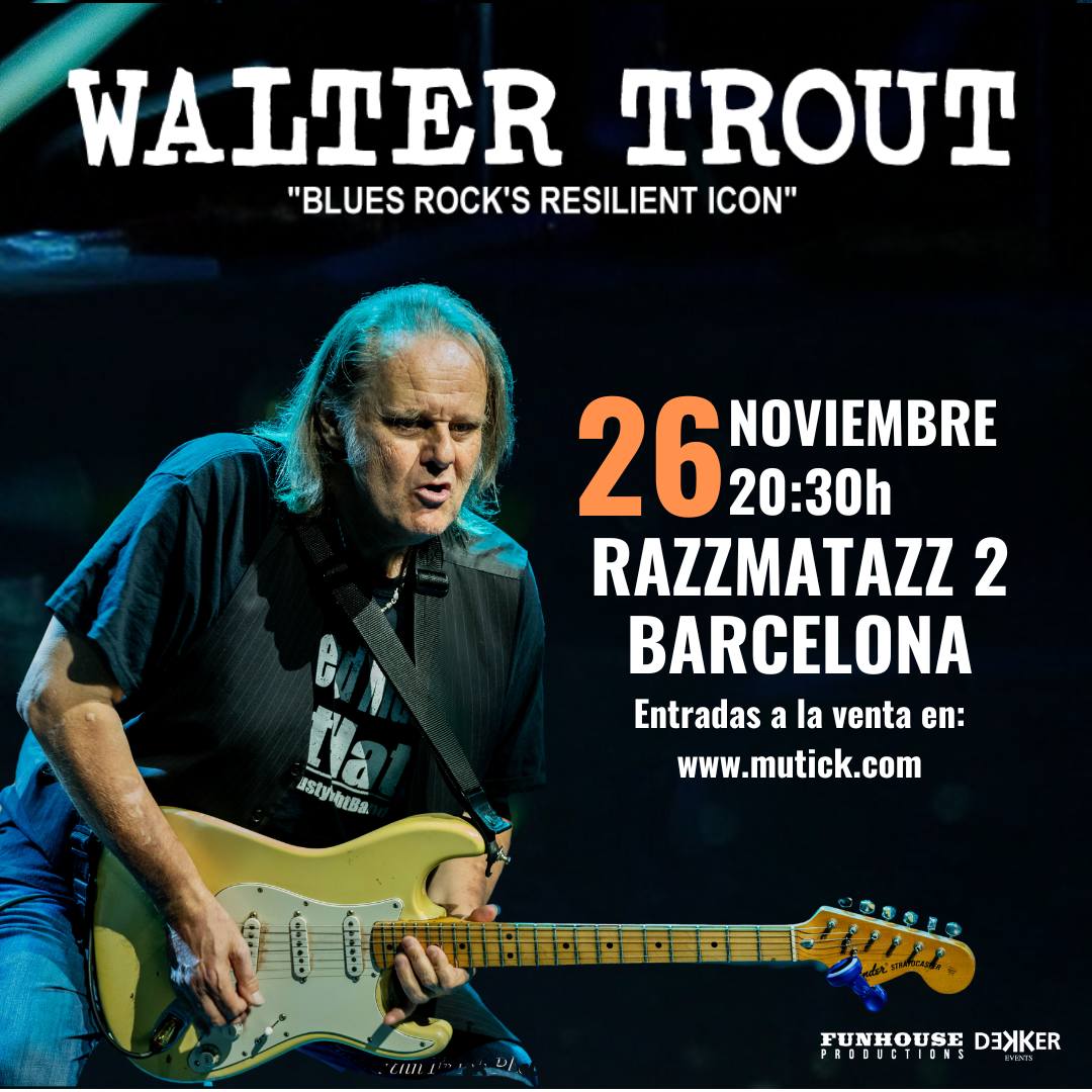WALTER TROUT (USA) en Barcelona - Mutick