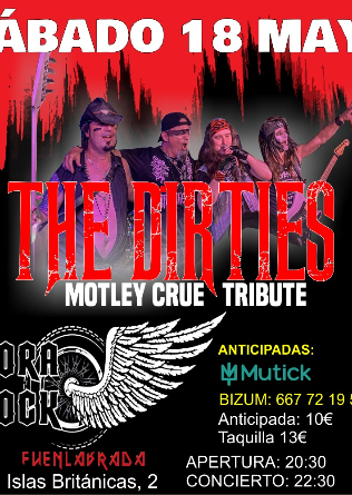 The Dirties - Motley Crüe Tribute en Fuenlabrada - Madrid