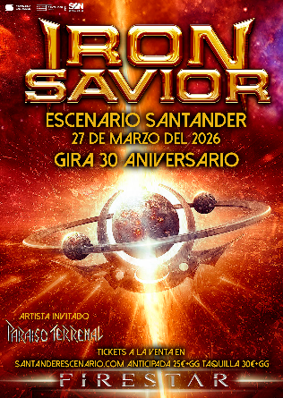 IRON SAVIOR + Paraiso Terrenal en Escenario Santander - Cantabria - Mutick