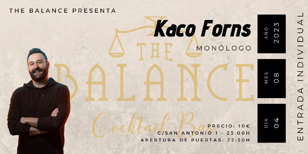 Noche de comedia con Kaco Forns en Gijón