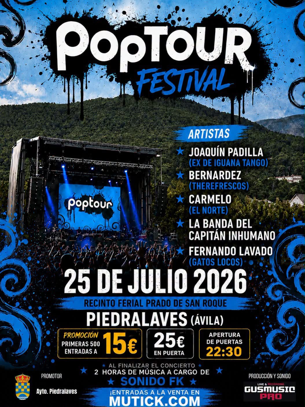 ORIGEN FESTIVAL en Piedralaves - POP TOUR - CANCELADO - Mutick