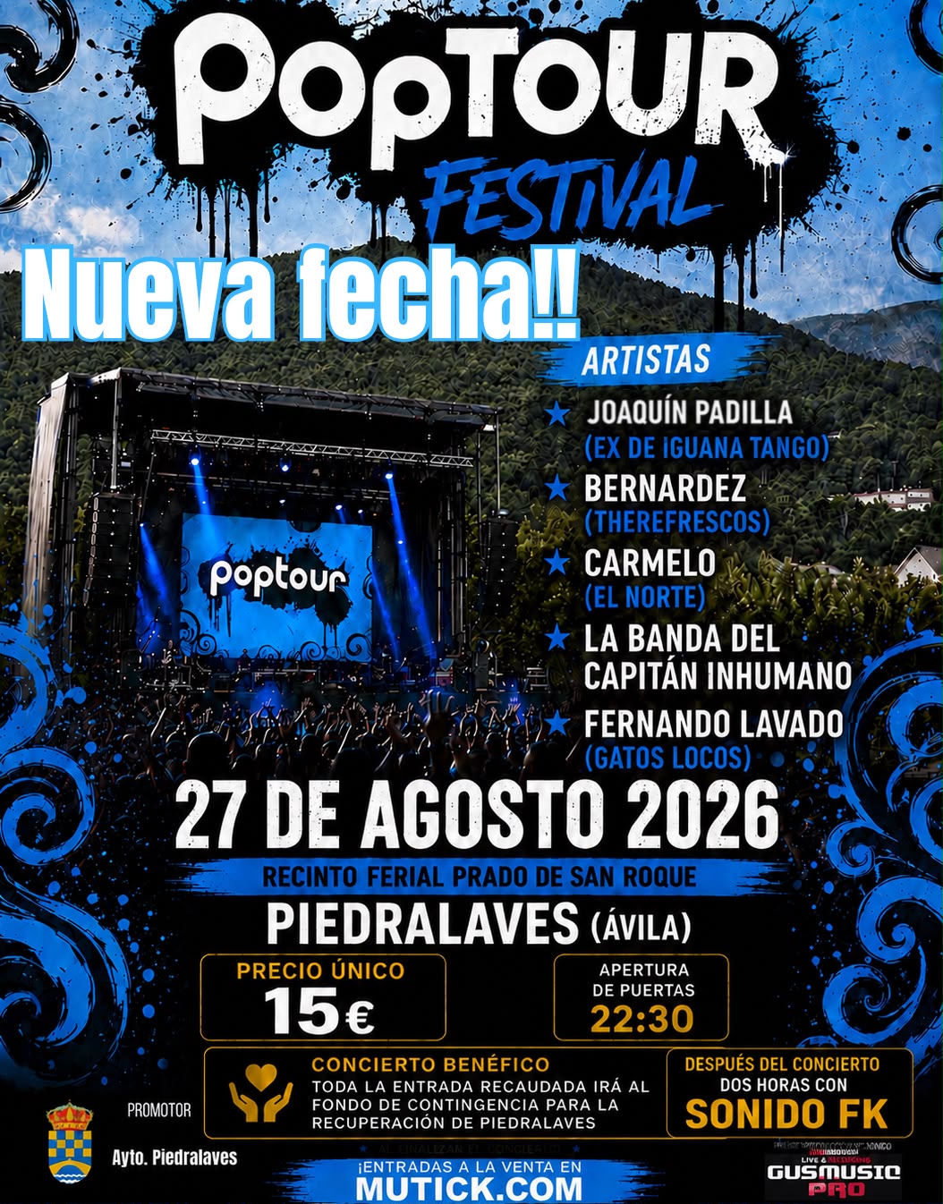 ORIGEN FESTIVAL en Piedralaves - POP TOUR - 27 agosto nueva fecha - Mutick
