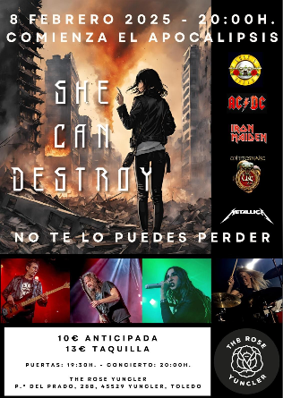 Rock Duro en The Rose Yuncler (She Can Destroy) en Toledo