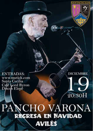 Pancho Varona en Avilés, en Navidad 