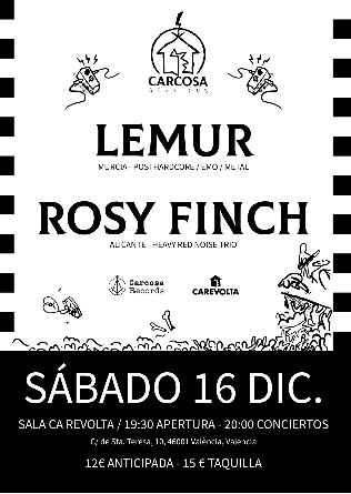 Lemur + Rosy Finch (Carcosa Sessions) en Valencia 