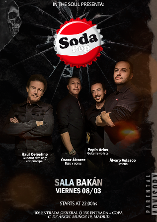 SodaPop! en Sala Bakán en Madrid