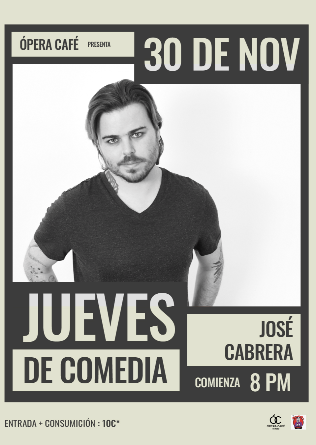 Noche de comedia con José Cabrera en Oviedo