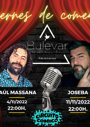 Viernes de comedia en Bulevar con Raúl Massana y Joseba