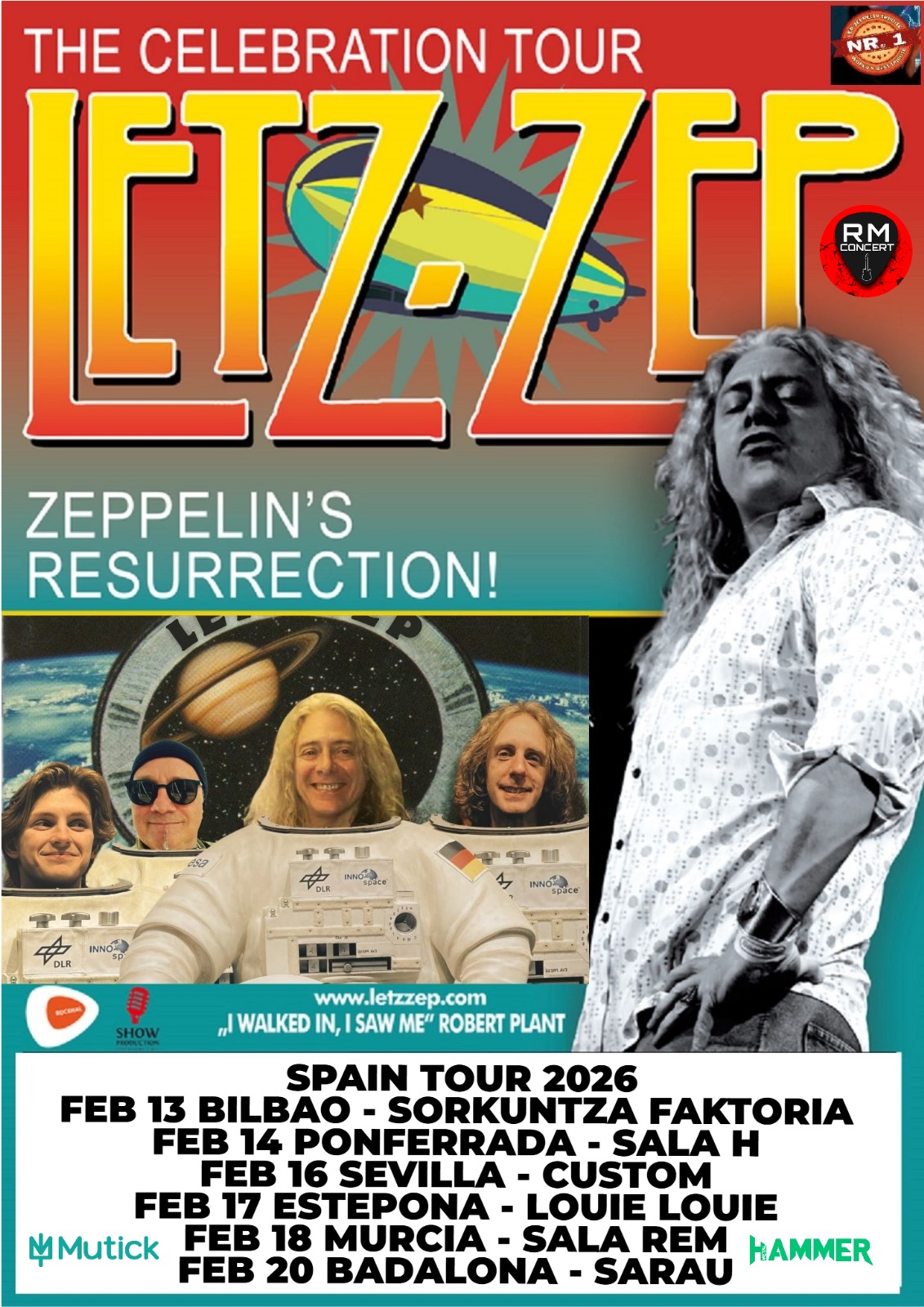 LETZ ZEP (UK) en Estepona - Tributo a Led Zeppelin  - Mutick