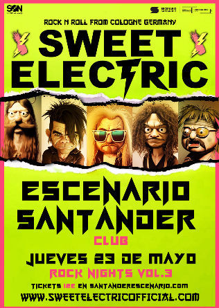 SWEET ELECTRIC en Rock Nights Vol.3 en Escenario Santander - Cantabria