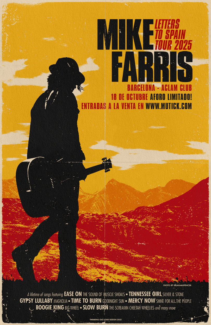 MIKE FARRIS (USA) (Solo show, acústico) en Barcelona - Mutick