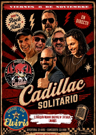 CADILLAC SOLITARIO en Linares - Tributo a Loquillo 