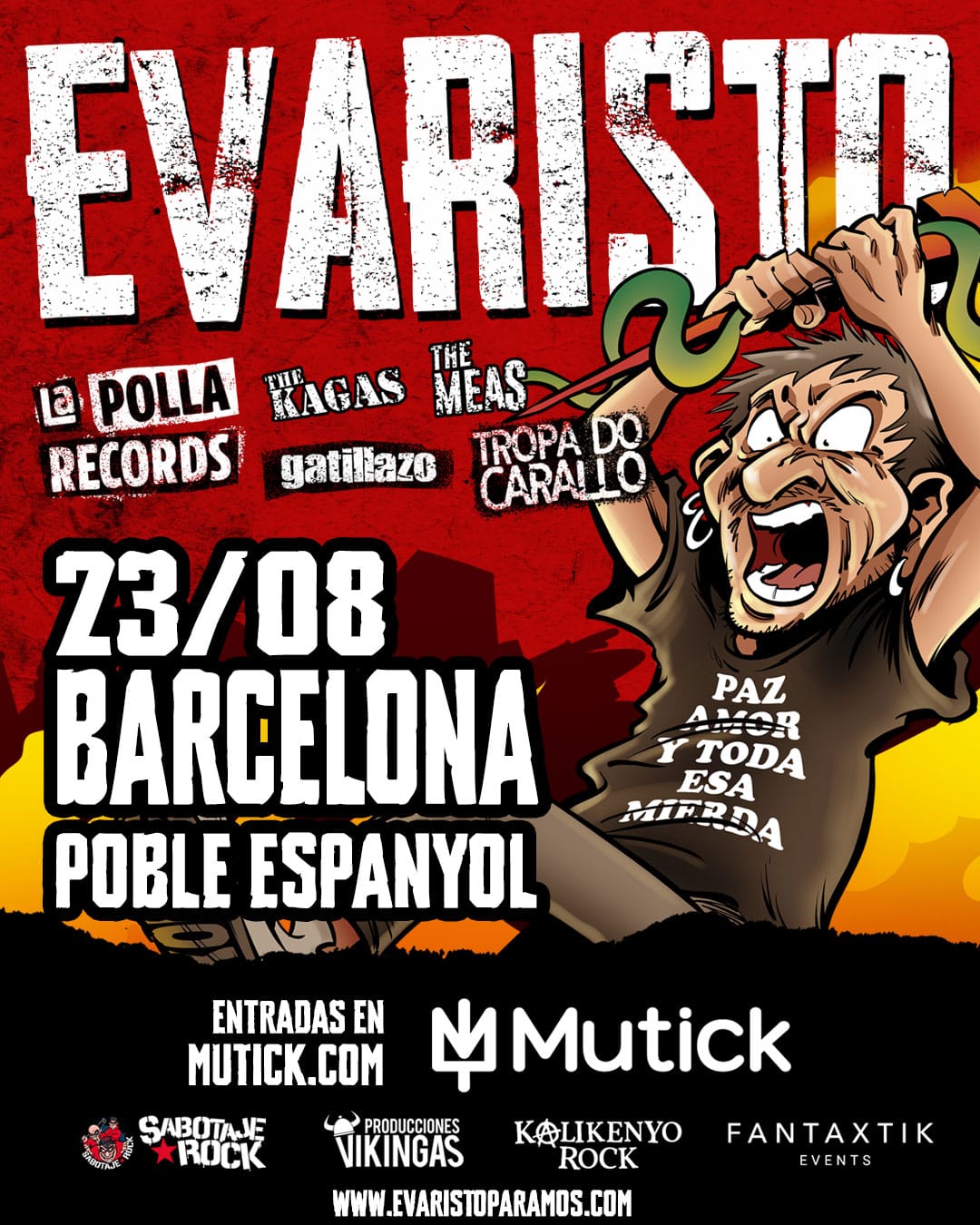 EVARISTO + Artistas Invitados en BARCELONA - Mutick