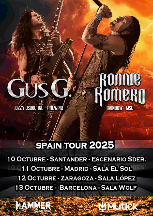 GUS G. + Ronnie Romero en Barcelona