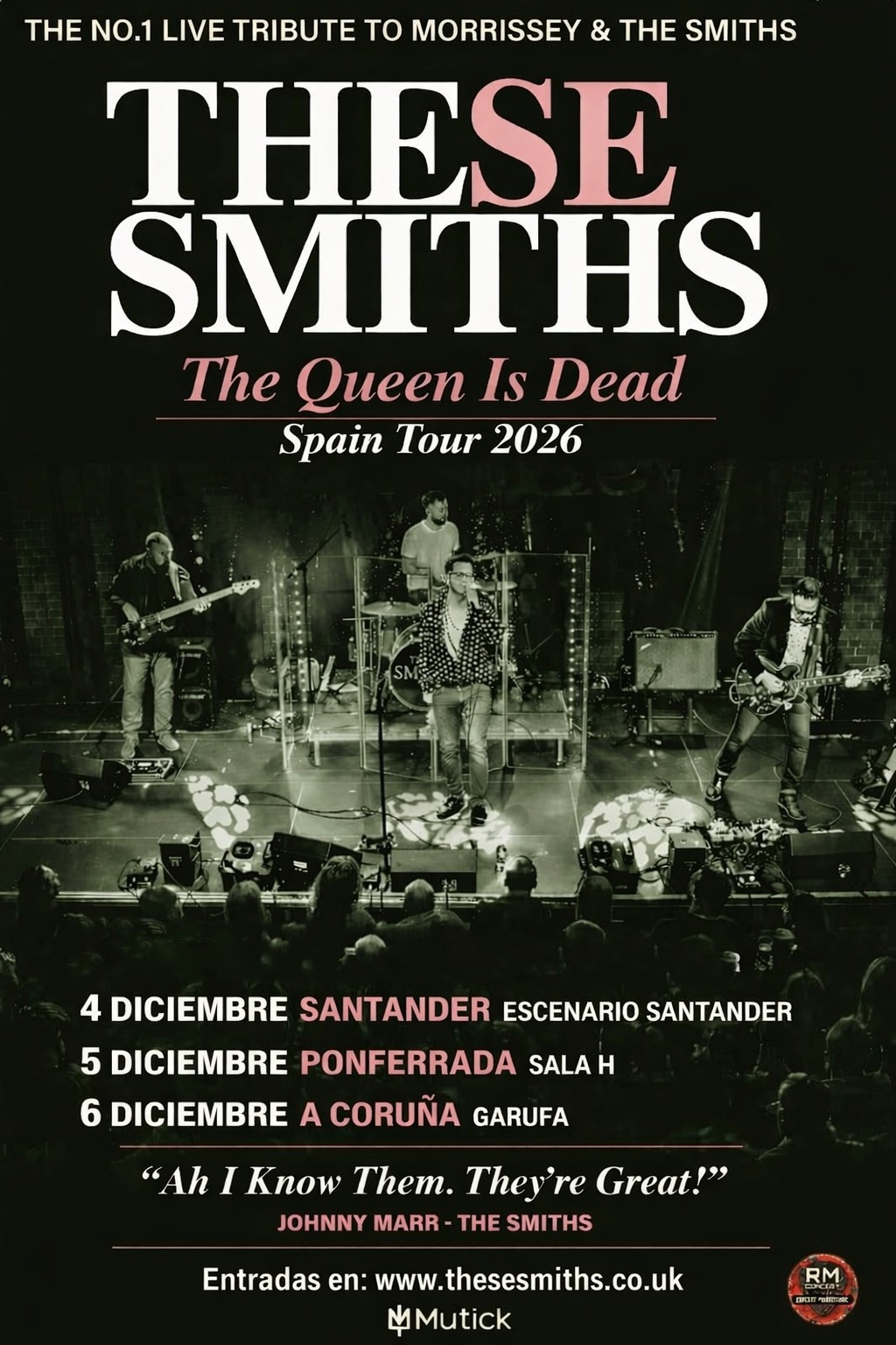 THESE SMITHS (UK) - Tributo a The Smiths en A Coruña - Mutick