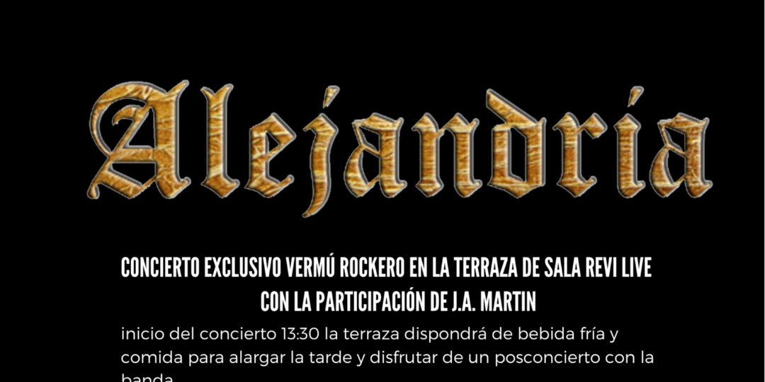 ALEJANDRÍA - Vermú Rockero en Madrid