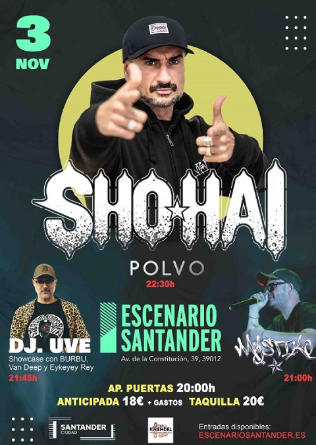 SHO HAI + invitados en Escenario Santander - CANCELADO