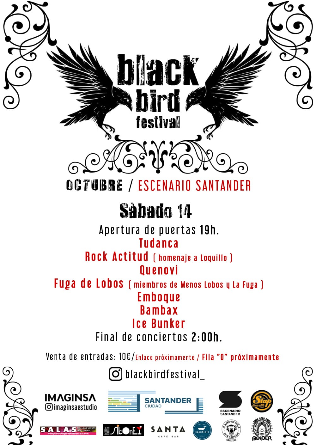 BLACK BIRD FESTIVAL en Escenario Santander - Cantabria - SAB 14