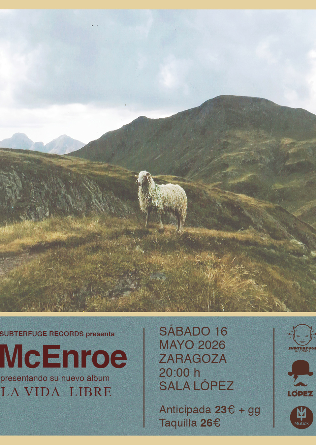 McEnroe presenta 'La vida libre' en Zaragoza