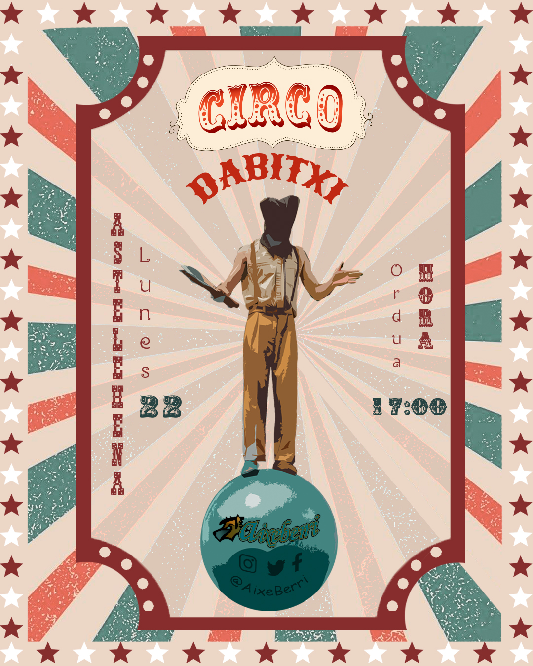 AIXETXIKI: CIRCO DABITXI - Txosna Aixeberri Konpartsa Aste Nagusia Bilbao - Mutick