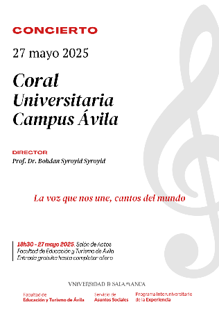 Bohdan Syroyid - concierto Coro Facultad de Educación y Turismo de Ávila